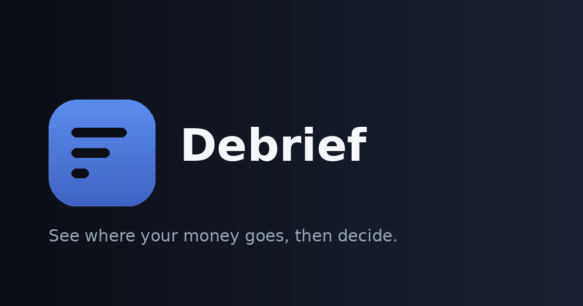 Just wanted a simple way to budget, so I built out my own budgeting app logo